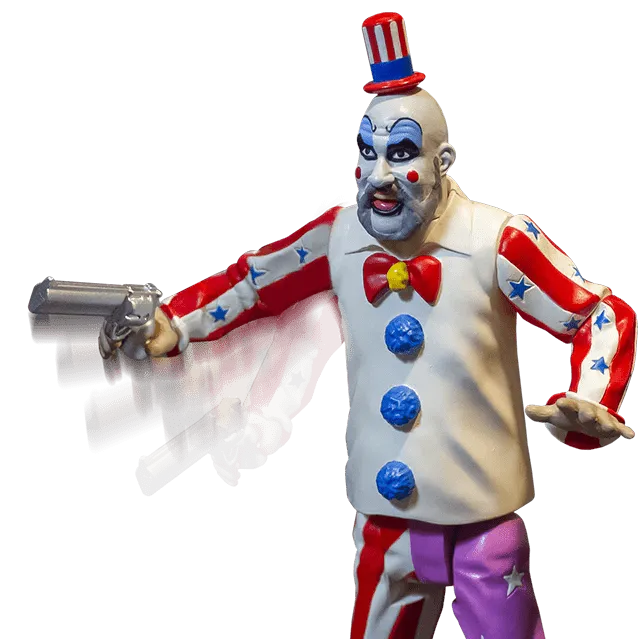 House of 1000 Corpses Finger Lickin' Pistol Whippin' Captain Spaulding (5" Scale)