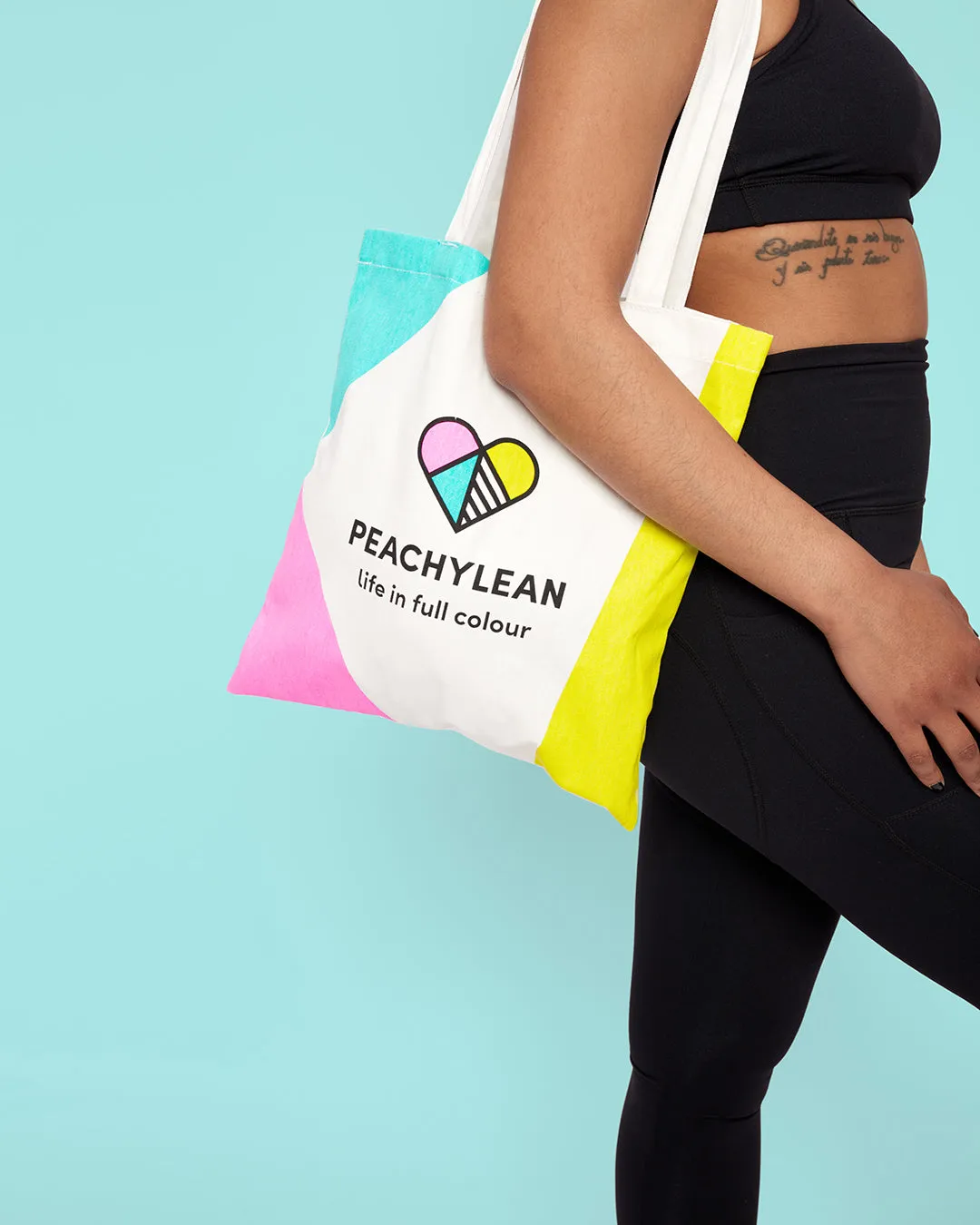 Live Life in Full Colour Organic Cotton Tote Bag