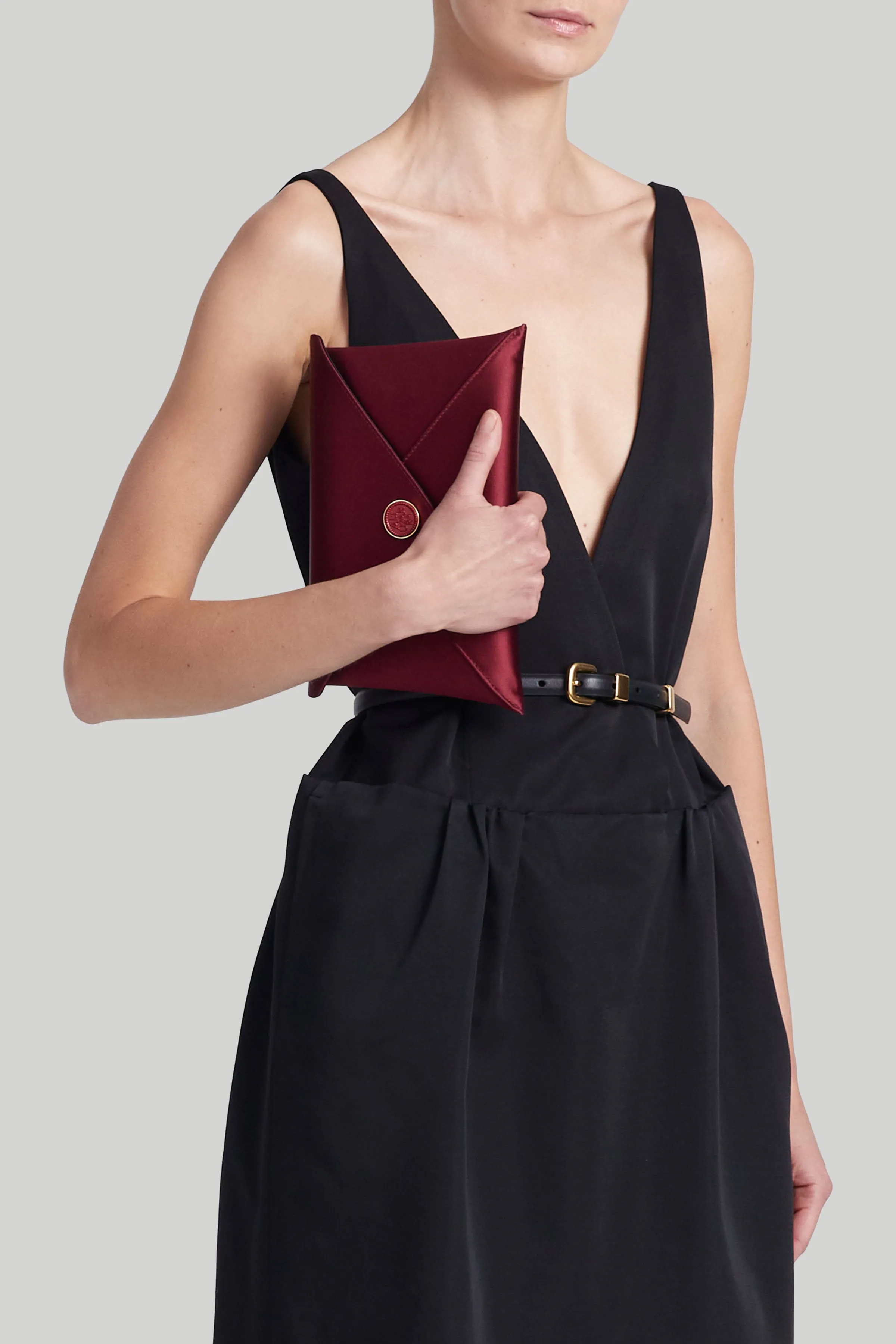 Medallion' Envelope Clutch Satin