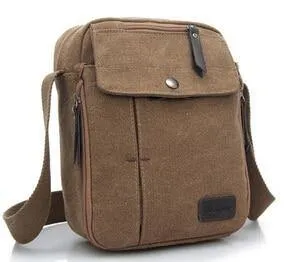 Men's Canvas Messenger/Travel Shoulder Bag