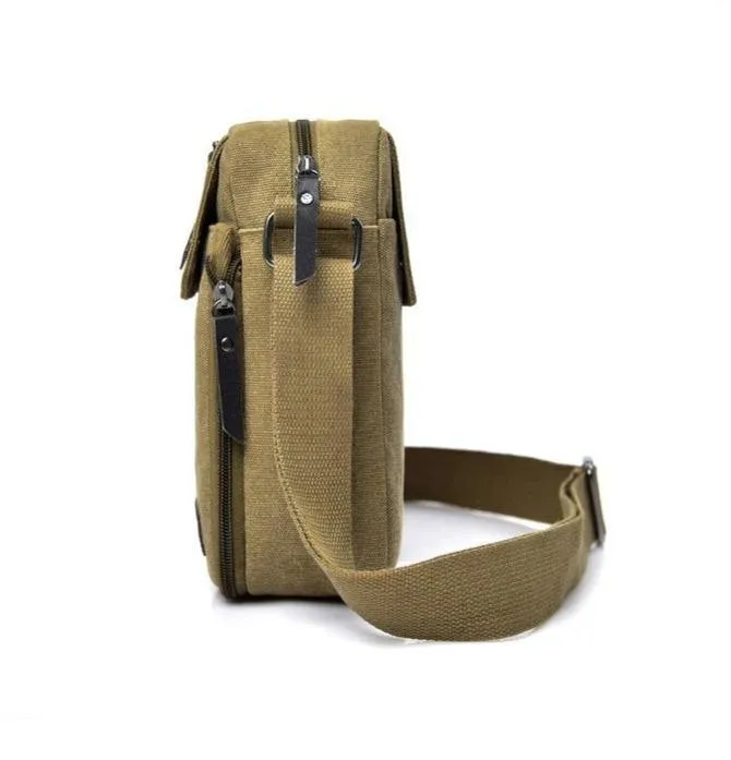 Men's Canvas Messenger/Travel Shoulder Bag