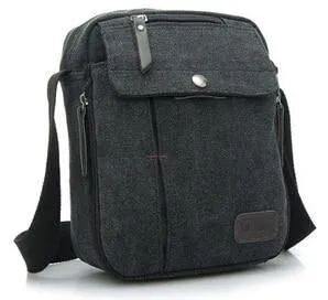 Men's Canvas Messenger/Travel Shoulder Bag