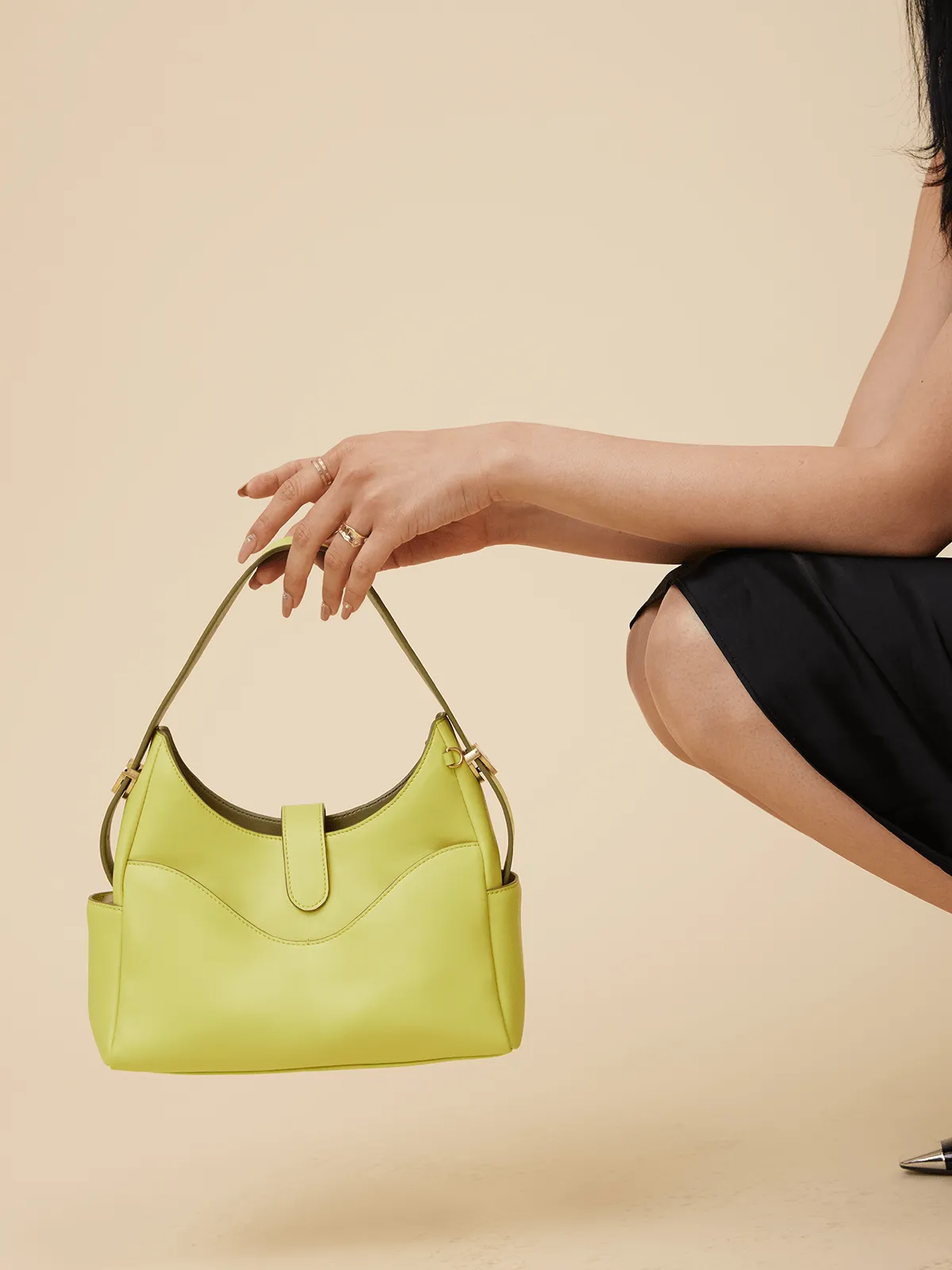 Mini Reverie Hobo Bag Lime