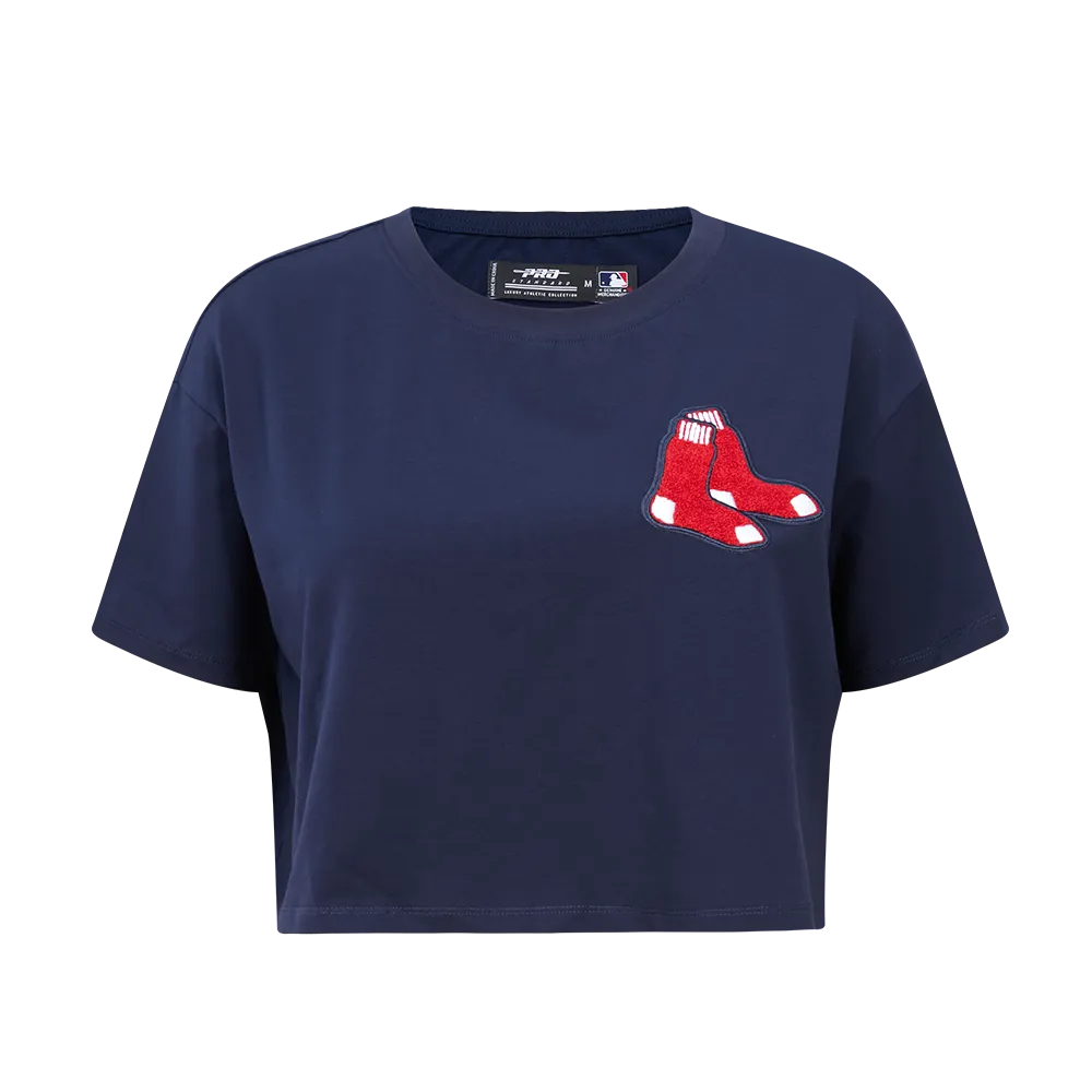 MLB BOSTON RED SOX CLASSIC WOMEN'S BOXY TEE (MIDNIGHT NAVY)