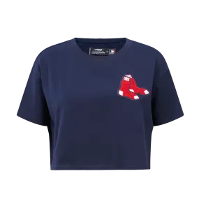 MLB BOSTON RED SOX CLASSIC WOMEN'S BOXY TEE (MIDNIGHT NAVY)