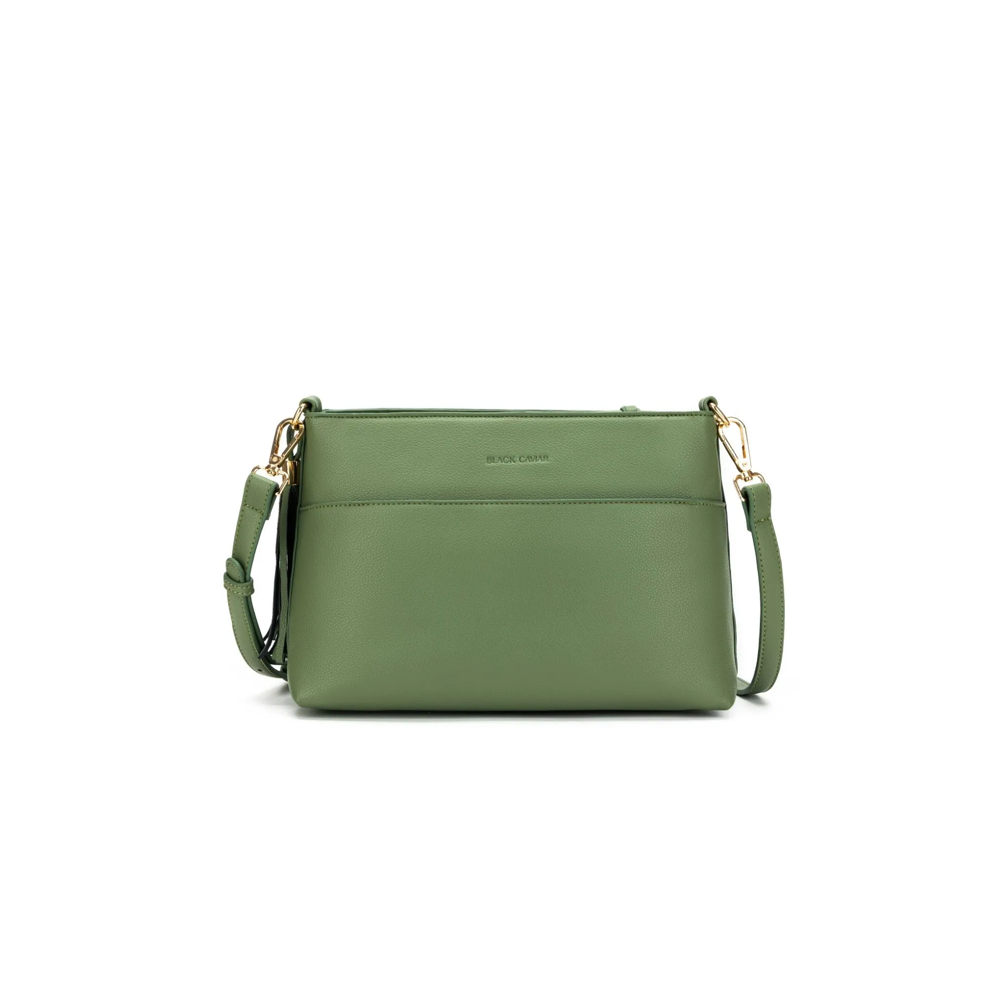 Nevada  Studded Pistachio Crossbody Bag