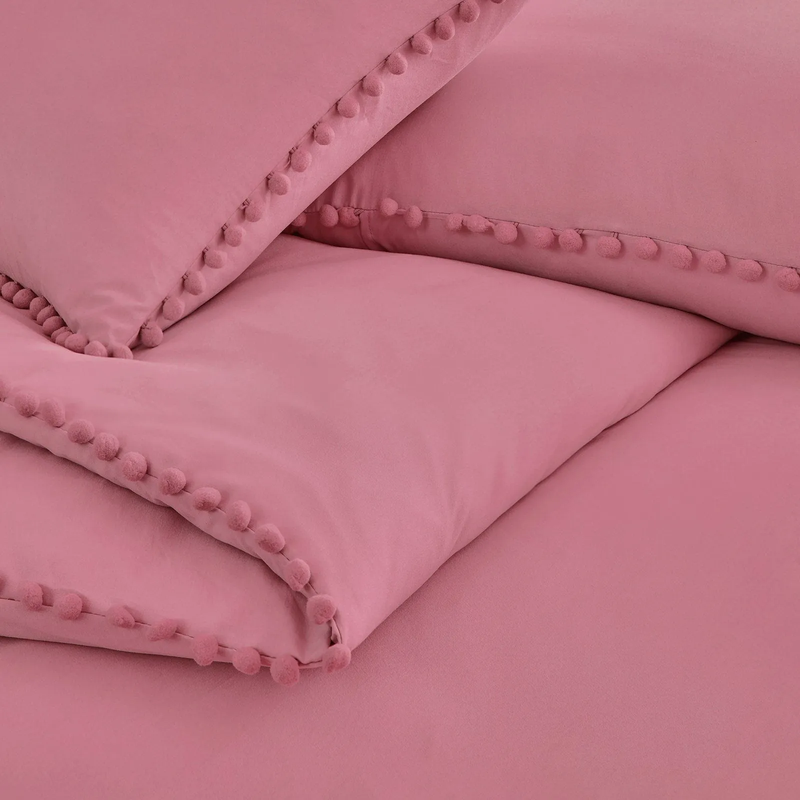 Pom-Pom Duvet Cover Set