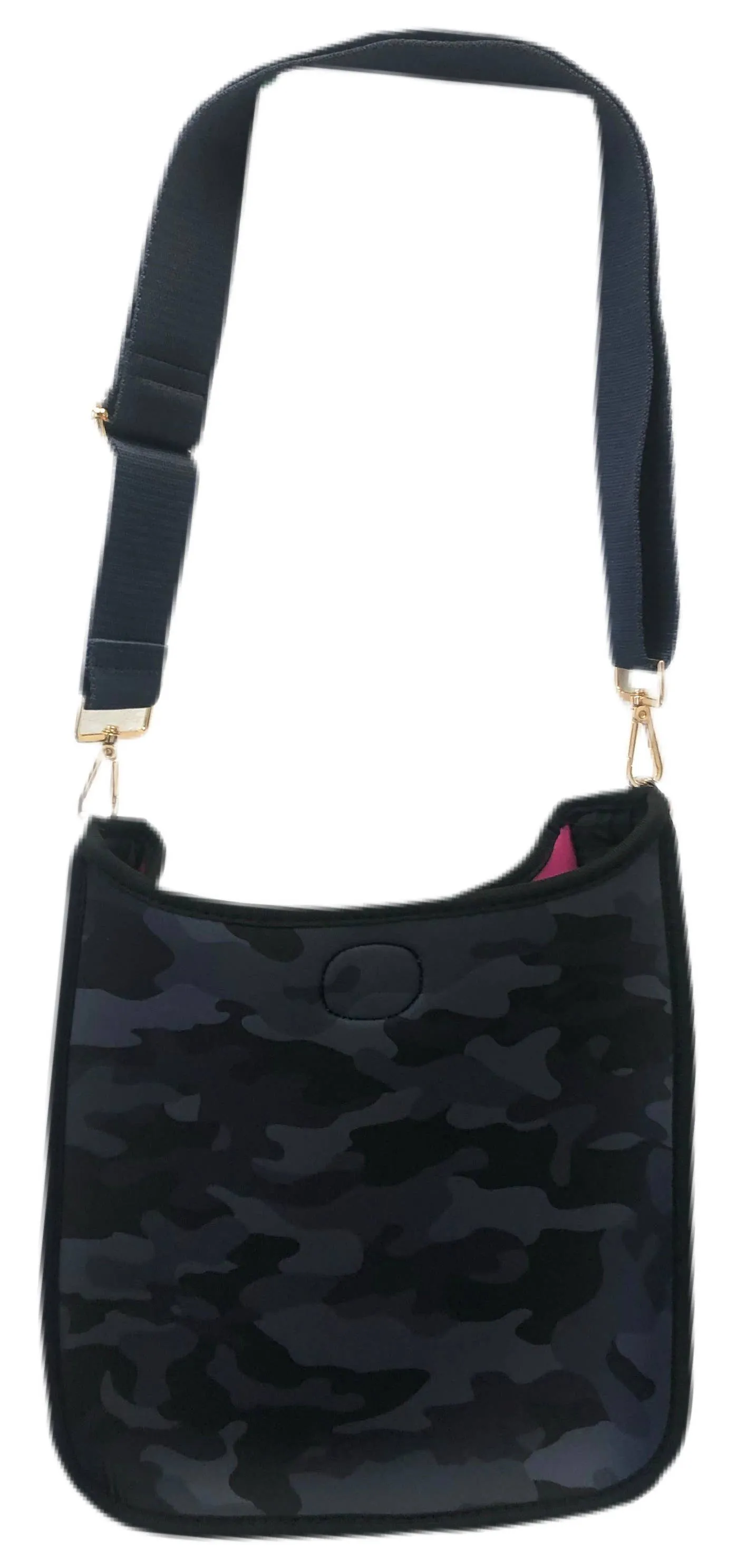 Printed Neoprene Messenger Bag w/2" Bag Strap