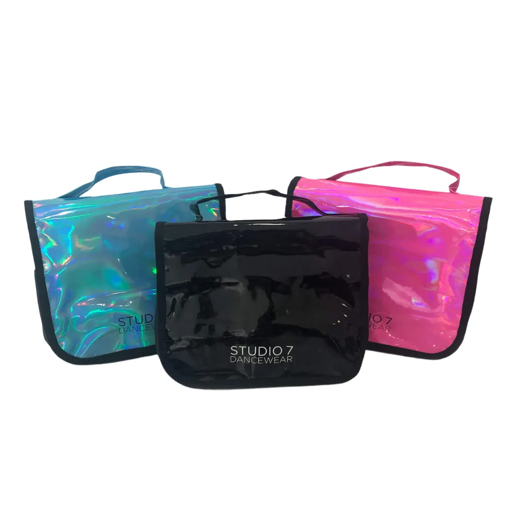 Studio 7 Holographic Make Up Bag - Black