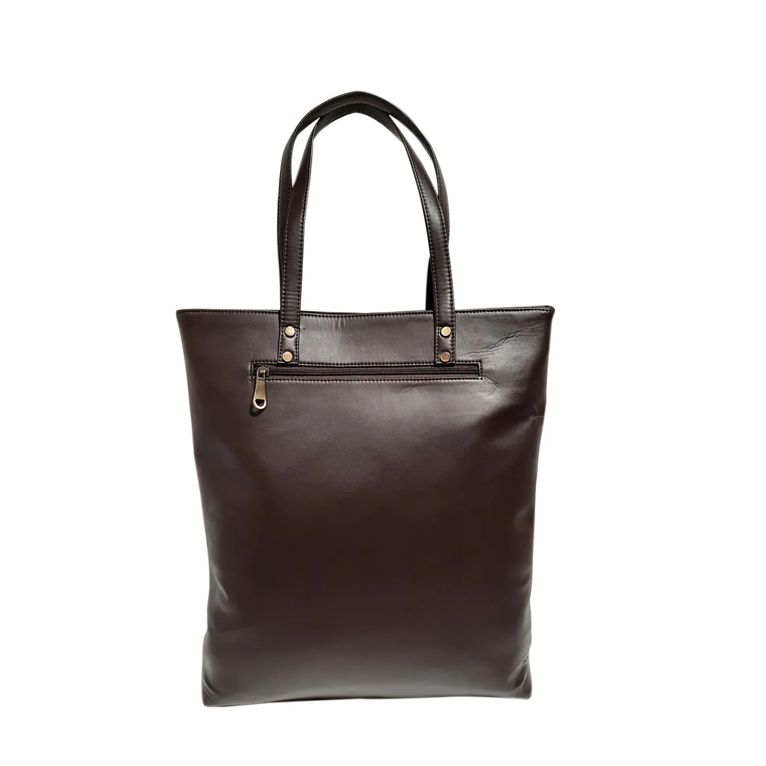 Sui Dhaaga PU Leather Tote Bag