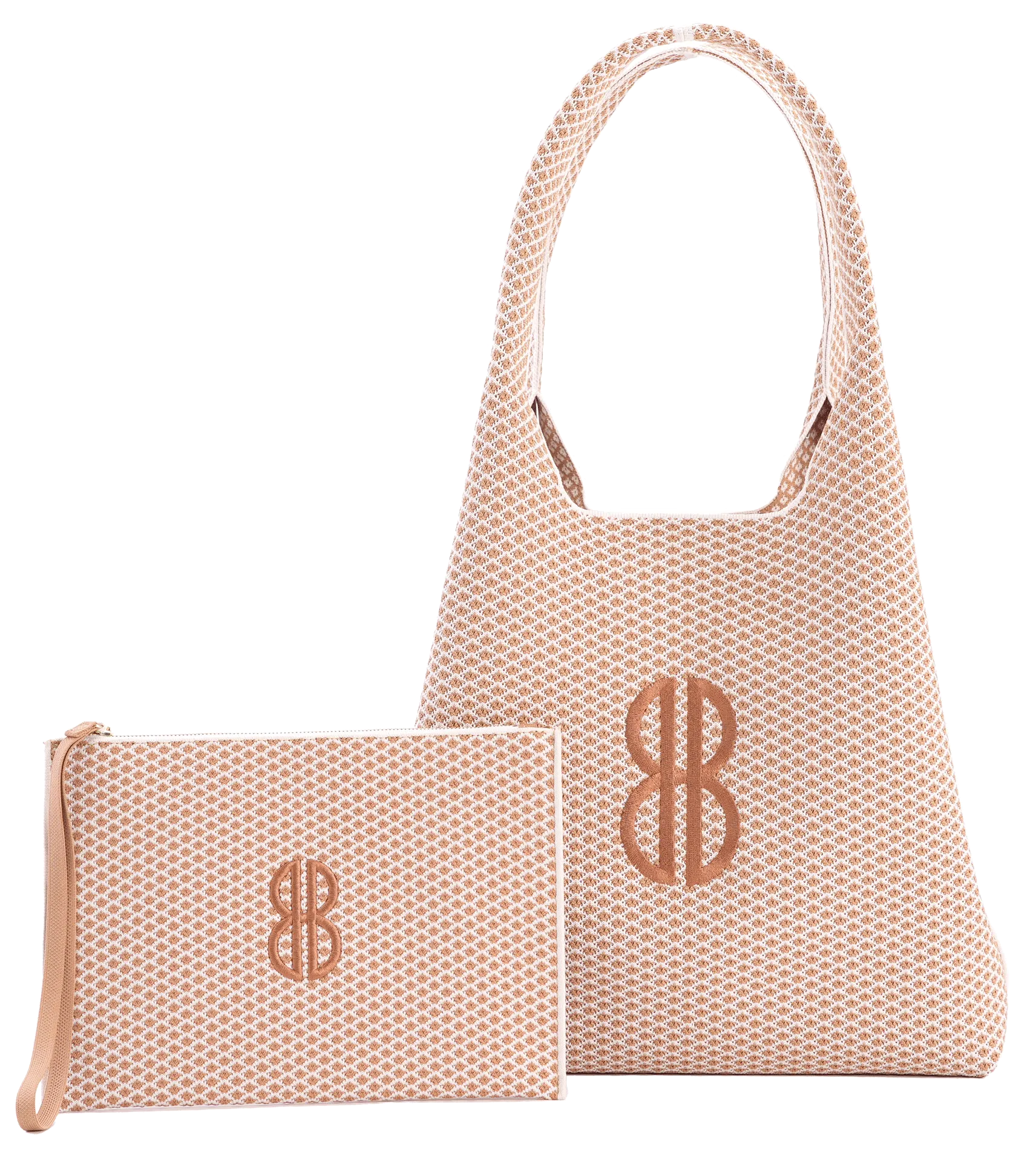 Sutton City Tote - Buckthorn Diamond Monogram / Detachable Metal Chain - Large