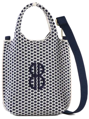 Sutton City Tote - Navy Diamond - Mini