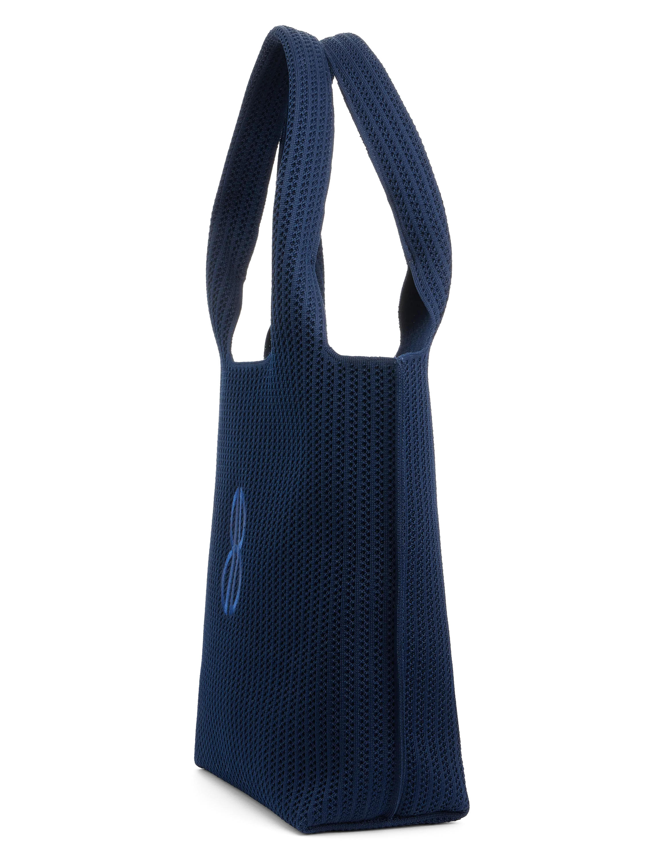 Sutton City Tote - Navy Stripe Monogram - Medium