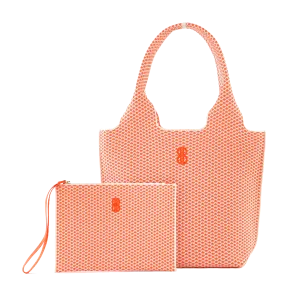 Sutton City Tote - Orange Diamond - Medium