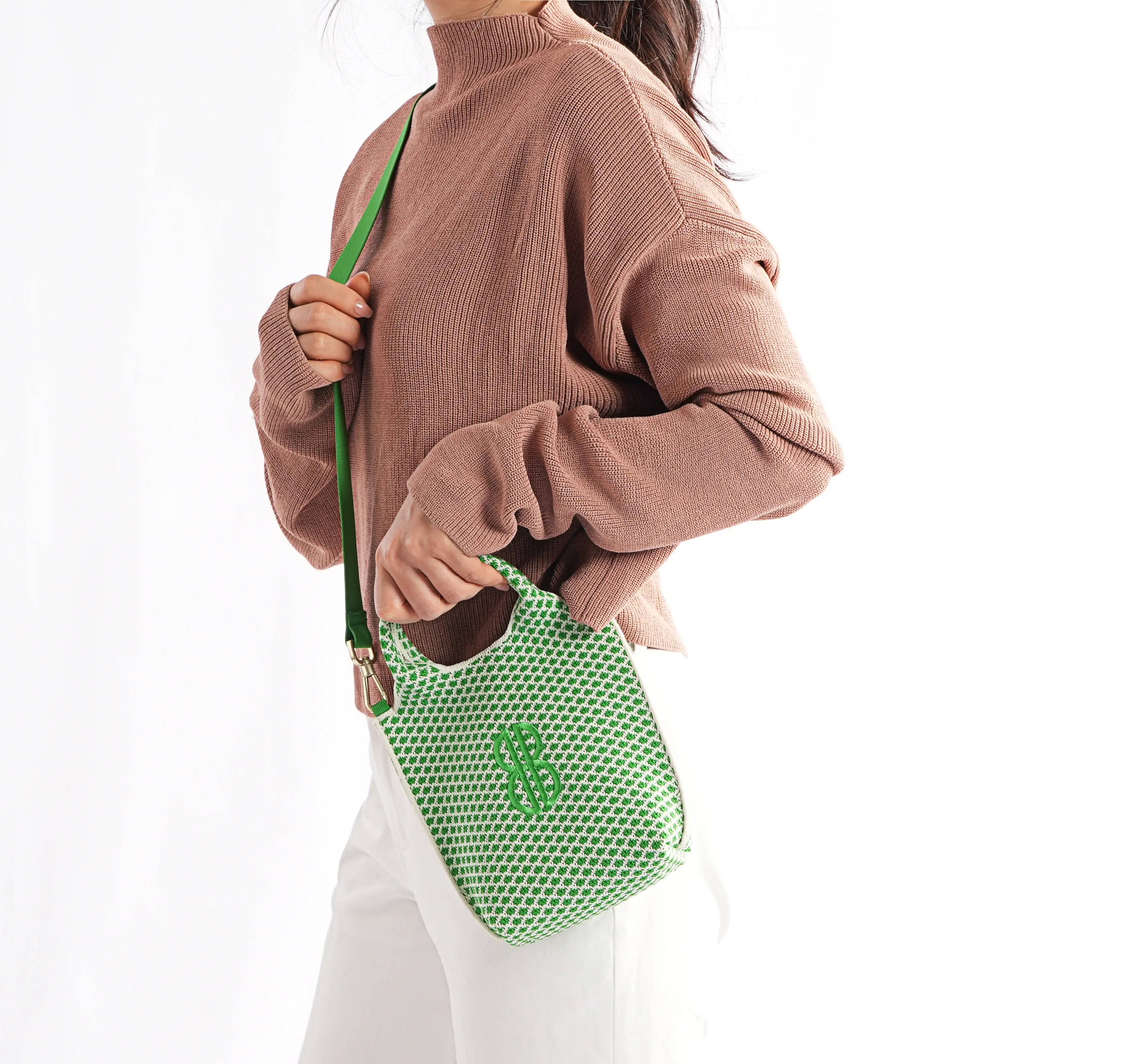 Sutton City Tote - Parakeet Green Diamond - Mini