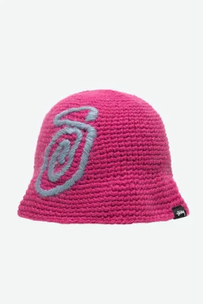 Swirly S Knit Bucket Hat