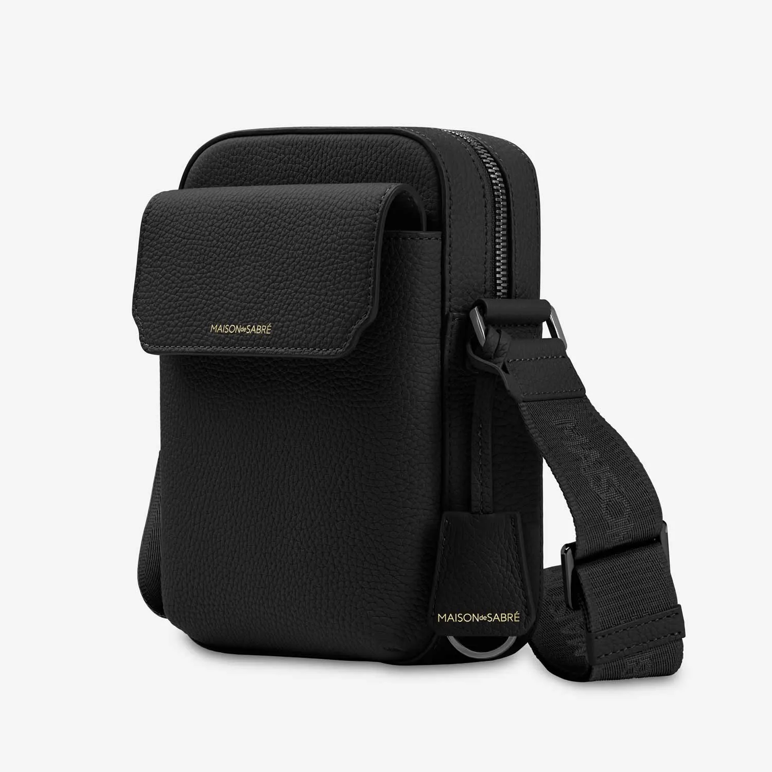 The Small Messenger Bag - Black Caviar