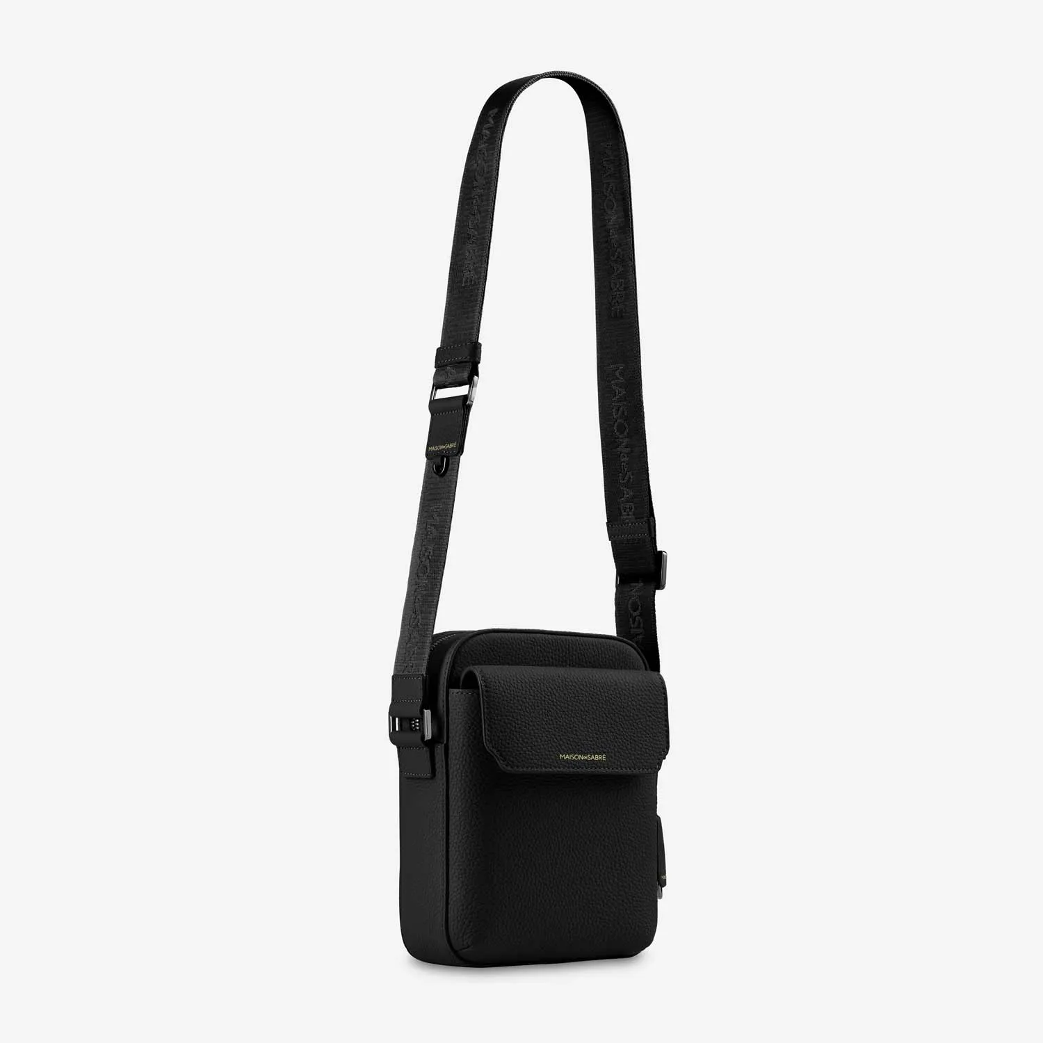 The Small Messenger Bag - Black Caviar