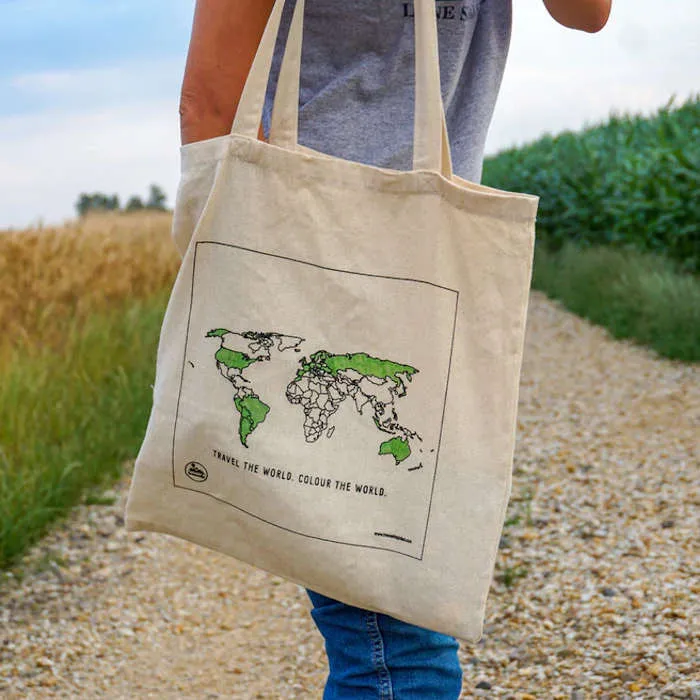 Travel Cotton Tote Bag with Marker