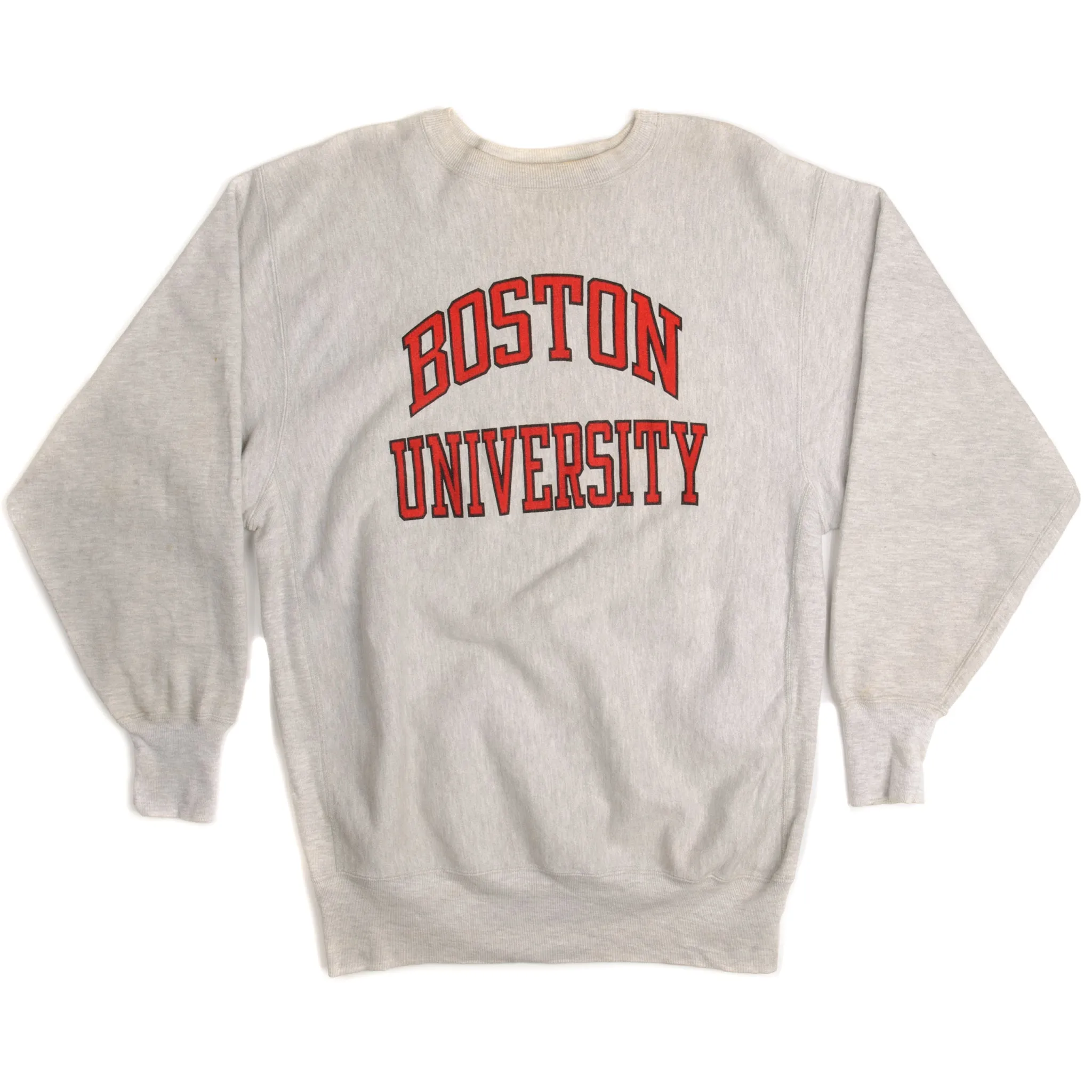 VINTAGE CHAMPION REVERSE WEAVE BOSTON UNIVERSITY SWEATSHIRT 1990S XL MADE USA