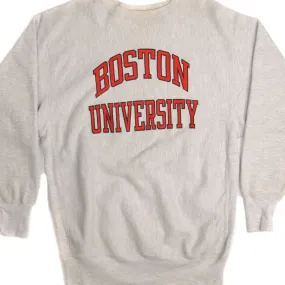 VINTAGE CHAMPION REVERSE WEAVE BOSTON UNIVERSITY SWEATSHIRT 1990S XL MADE USA