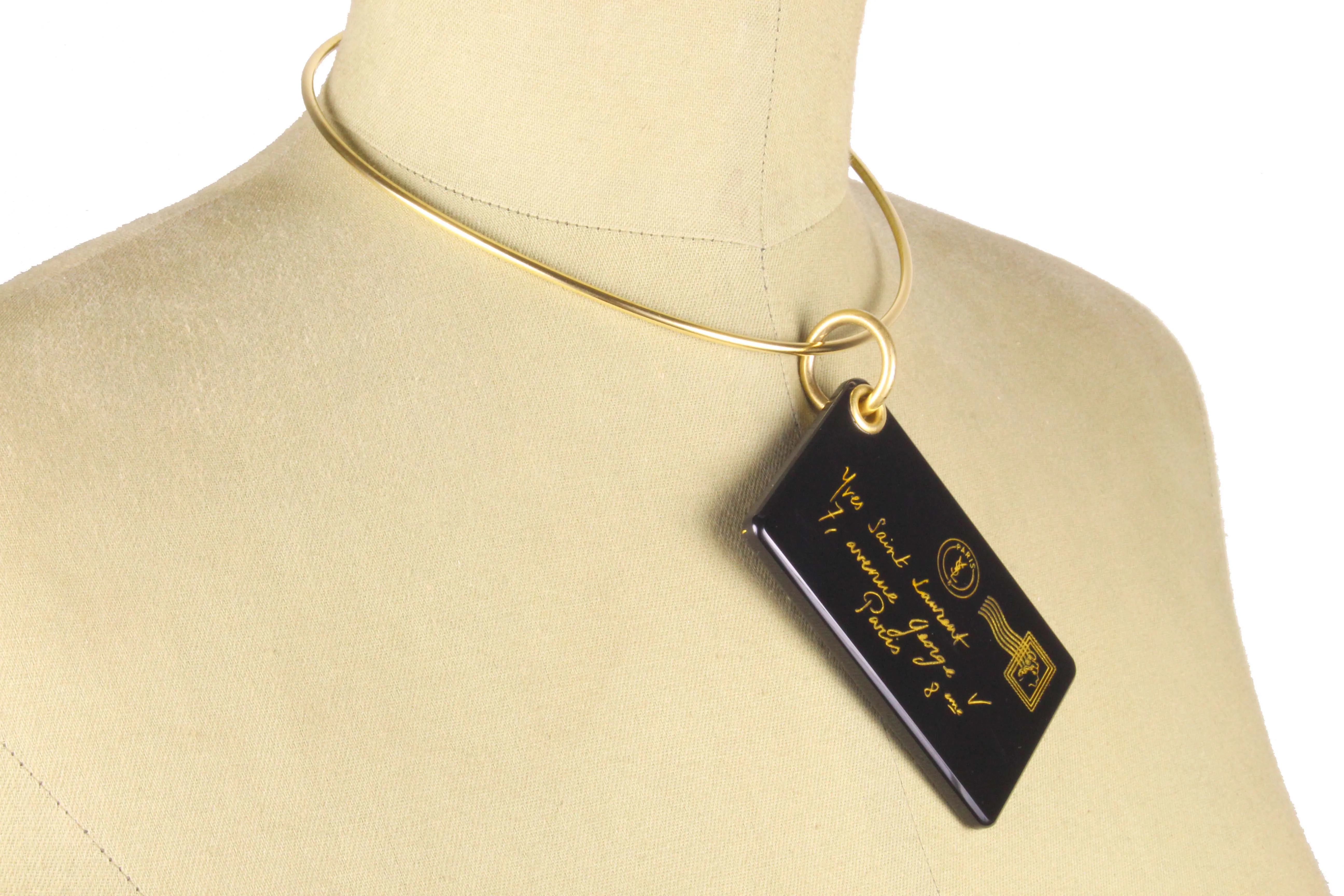 YVES SAINT LAURENT Y-mail envelope key-ring bag charm