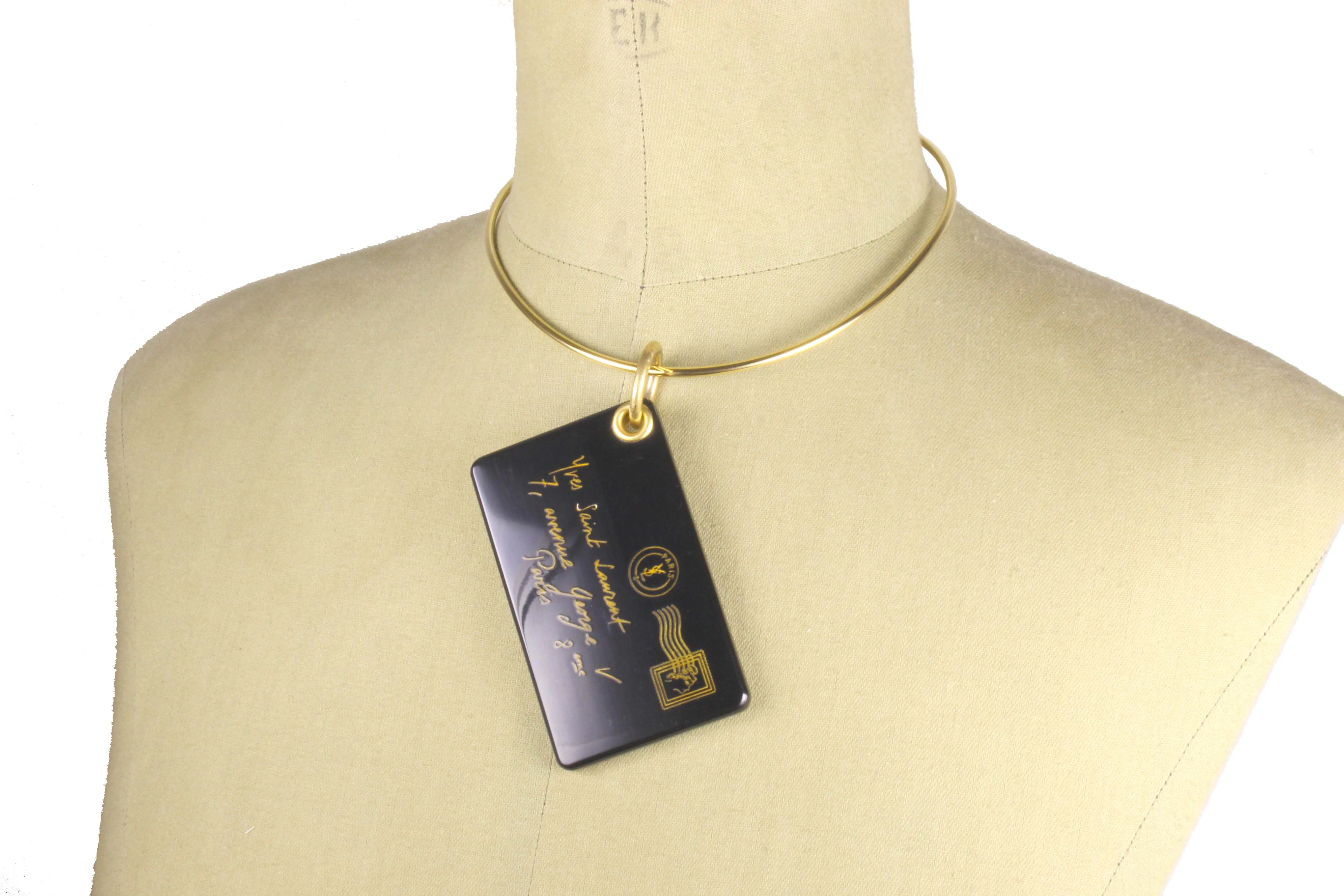 YVES SAINT LAURENT Y-mail envelope key-ring bag charm